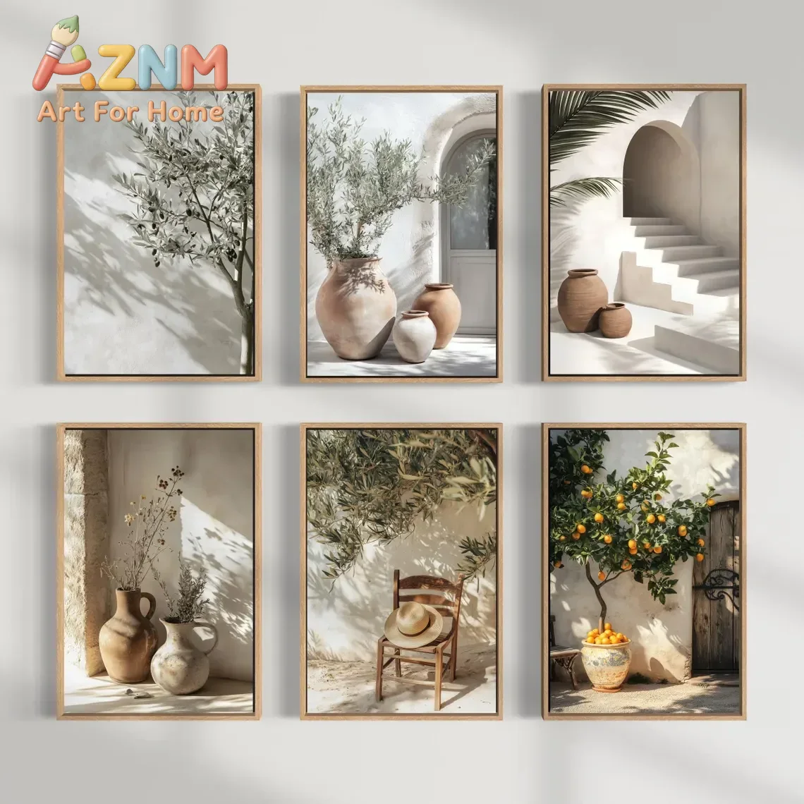 Terracotta Pot - AZNM, cuadro decorativo de lienzo con
