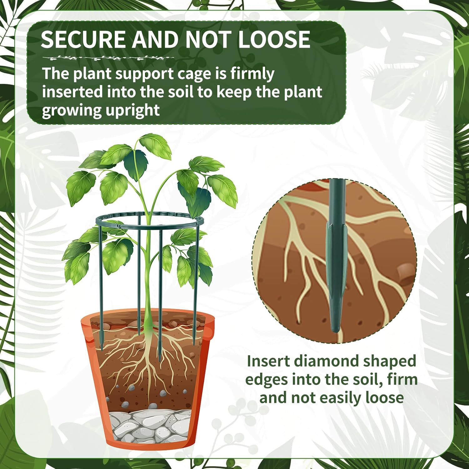 1/16 unidades de Soporte para  - Plant Support Stake reseña y precio