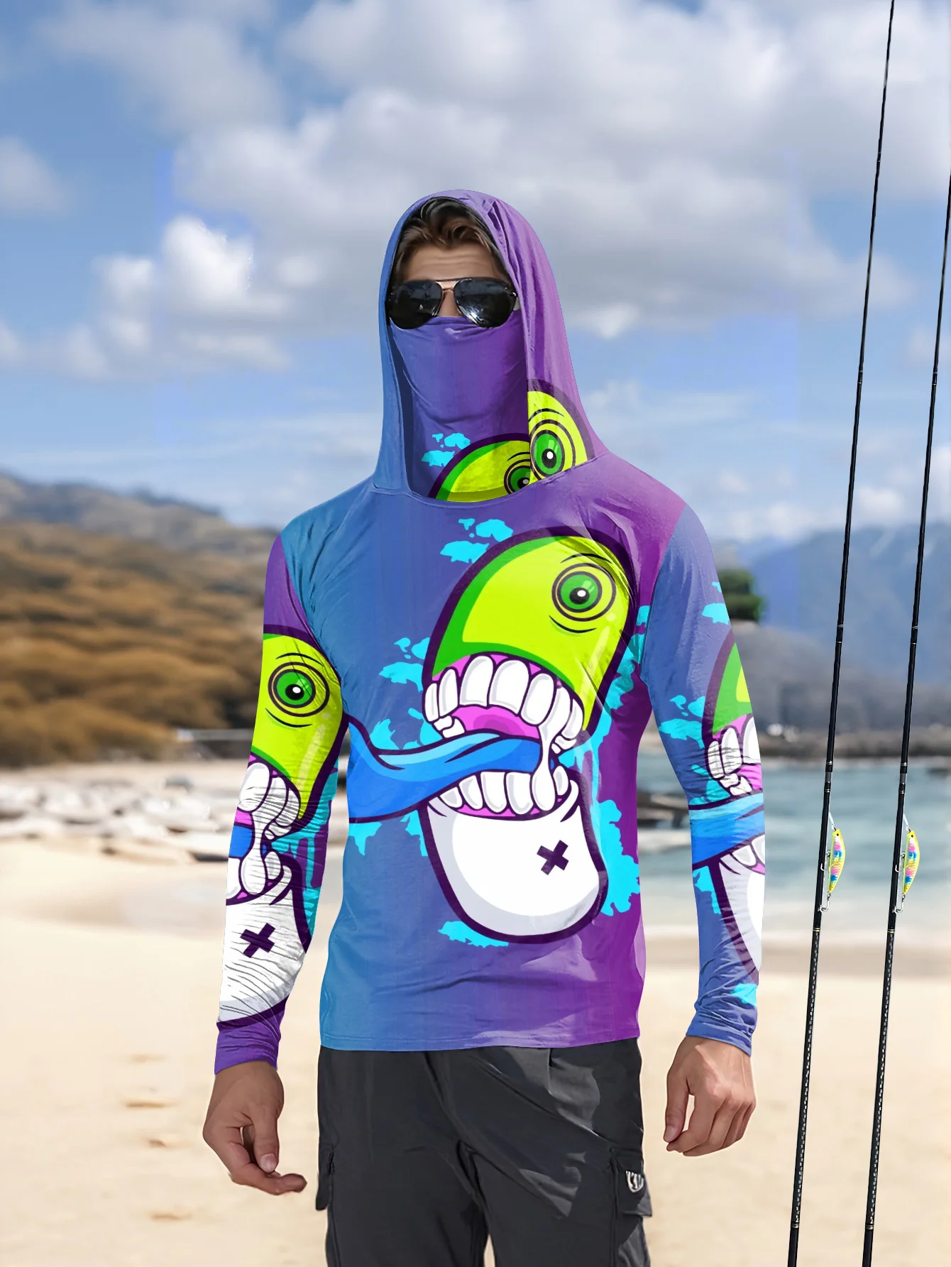 Sudadera con capucha de pesca  - Monstera reseña y precio