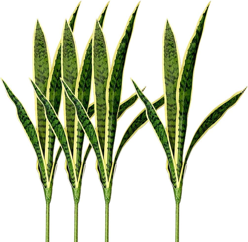 4 Uds. De plantas artificiales - Snake Plant reseña y precio