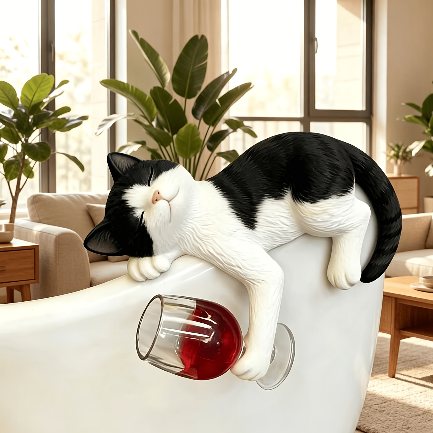 Divertida Estatua de Gato de R - Terracotta Pot reseña y precio