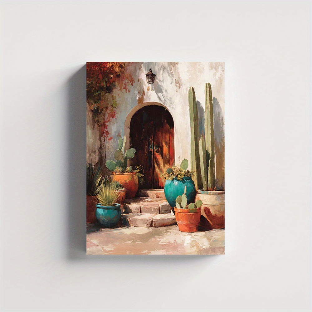 (Sin marco) Lienzo con paisaje - Terracotta Pot reseña y precio