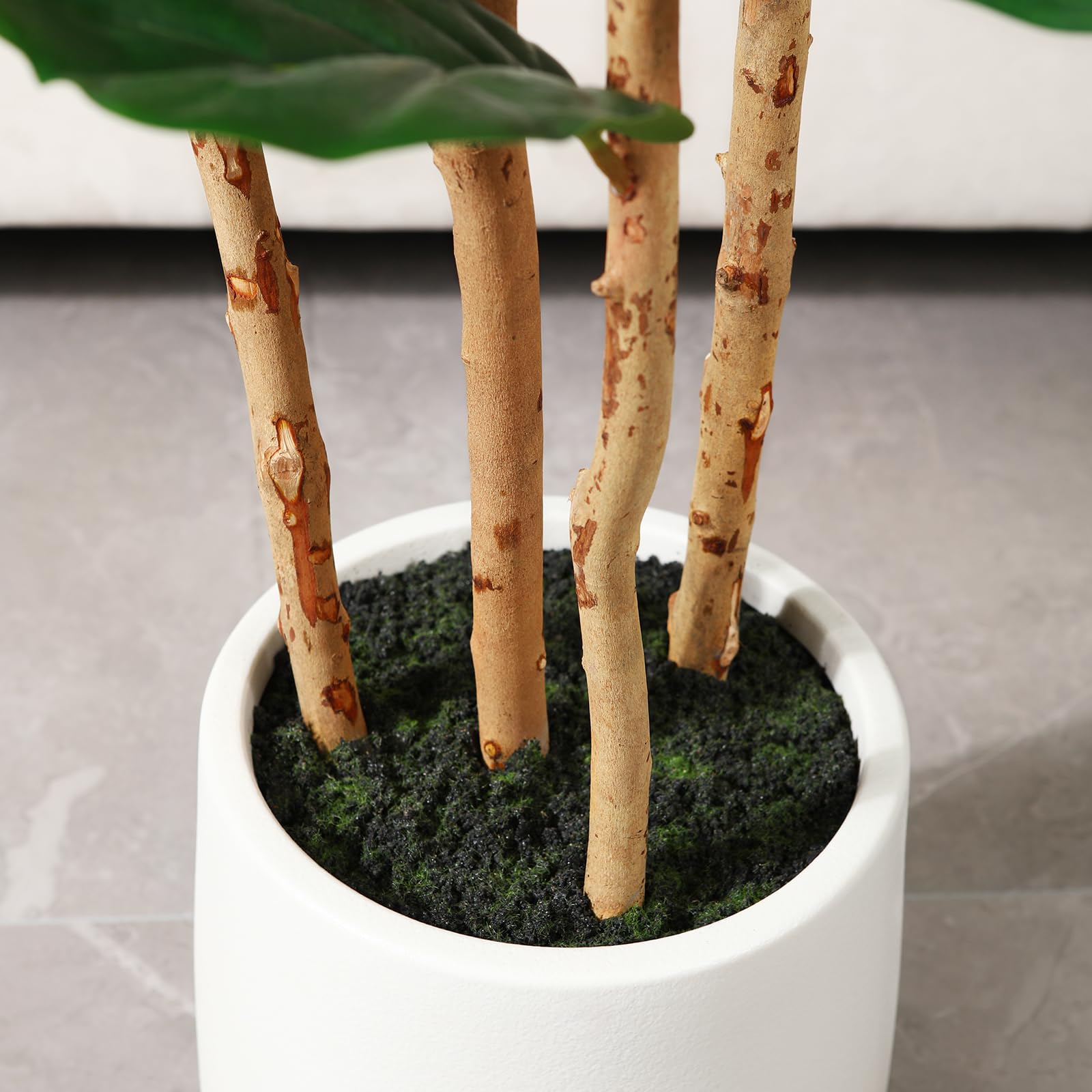 Árbol artificial de fico de ho - Fiddle Leaf Fig reseña y precio